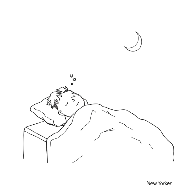 Hand-drawn line illustration representing Restorative sleep