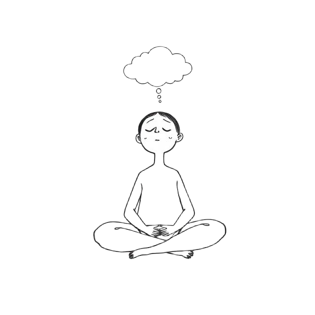 Hand-drawn line illustration representing Stress